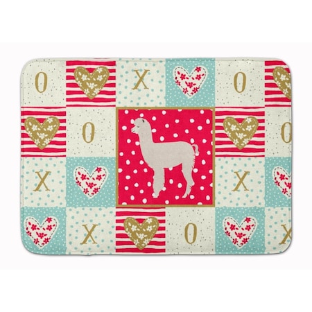 Carolines Treasures 19 x 27 in. Alpaca Love Machine Washable Memory Foam Mat CK5346RUG